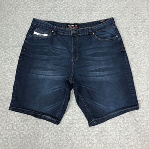 Ecko Unltd Shorts Mens 42 Blue Denim Jean Stretch Casual 5 Pocket Relaxed Fit
